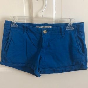 Blue Abercrombie and Fitch shorts
